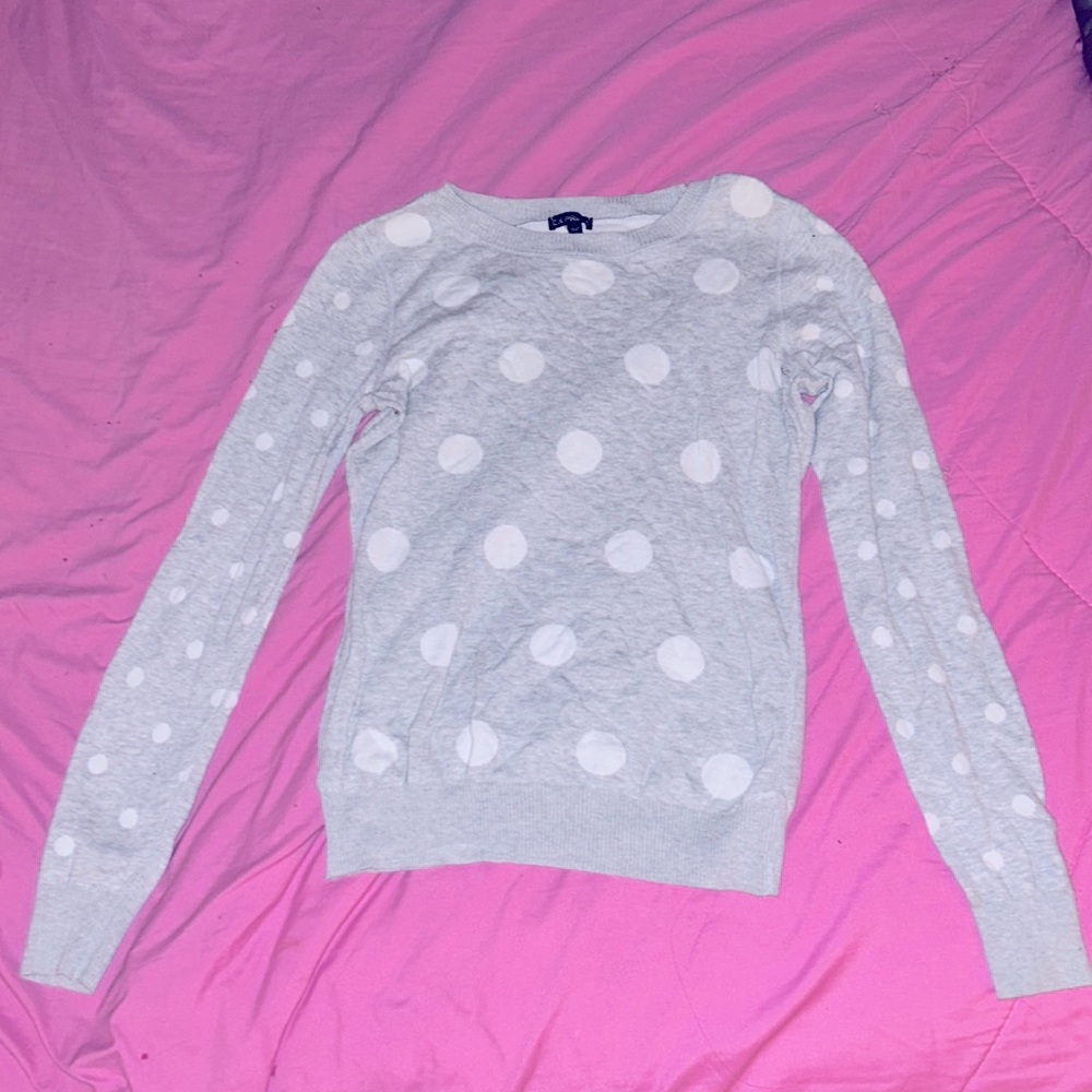 Polka Dot Express Sweater 🤍 SIZE SMALL